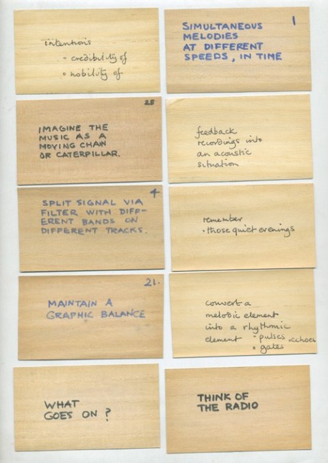 Brian Eno Cards Oblique Strategies Pdf Writer